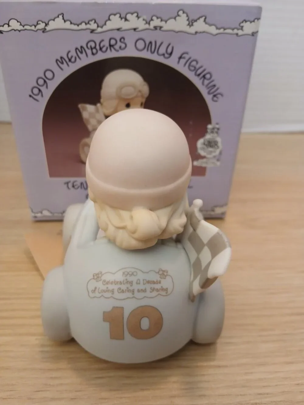 Precious Moments  Ten Years & Still Going Strong Car Porcelain Figurine PM901